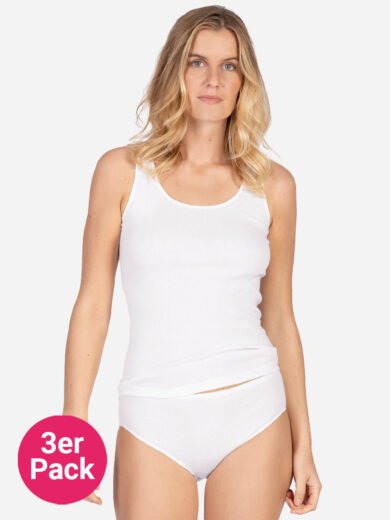 Nina von C. Daily Achselhemd, 3er-Pack – Vorderansicht