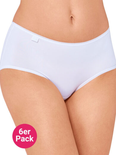 Sloggi 24/7 Microfibre Midi Slip, 6er-Pack – Vorderansicht