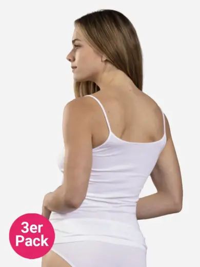 Nina von C. Daily Trägerhemd, 3er-Pack – Rückansicht